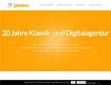 Tablet Screenshot of jansass.com